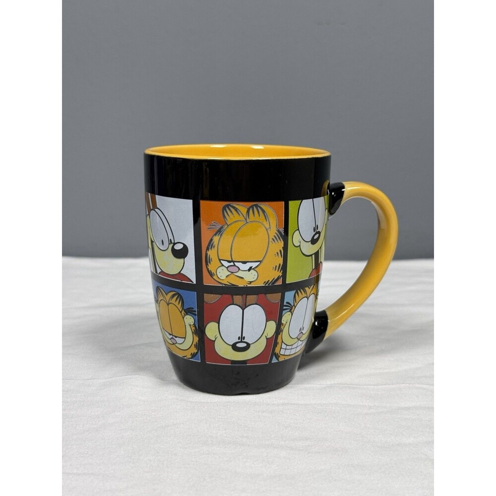 Garfield Odie Paws of Many Faces Jim Davis Mug Multicolor Collectible